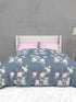 The White Moss Soft Cotton Ida Double Bedsheet With 2 Pillow Covers-2